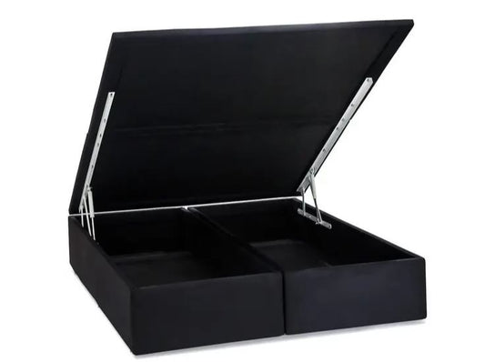 Base Sommier Baú Physical Ortobom | Solteiro, Casal e Queen | Madeira Tratada e Revestimento em Poliéster