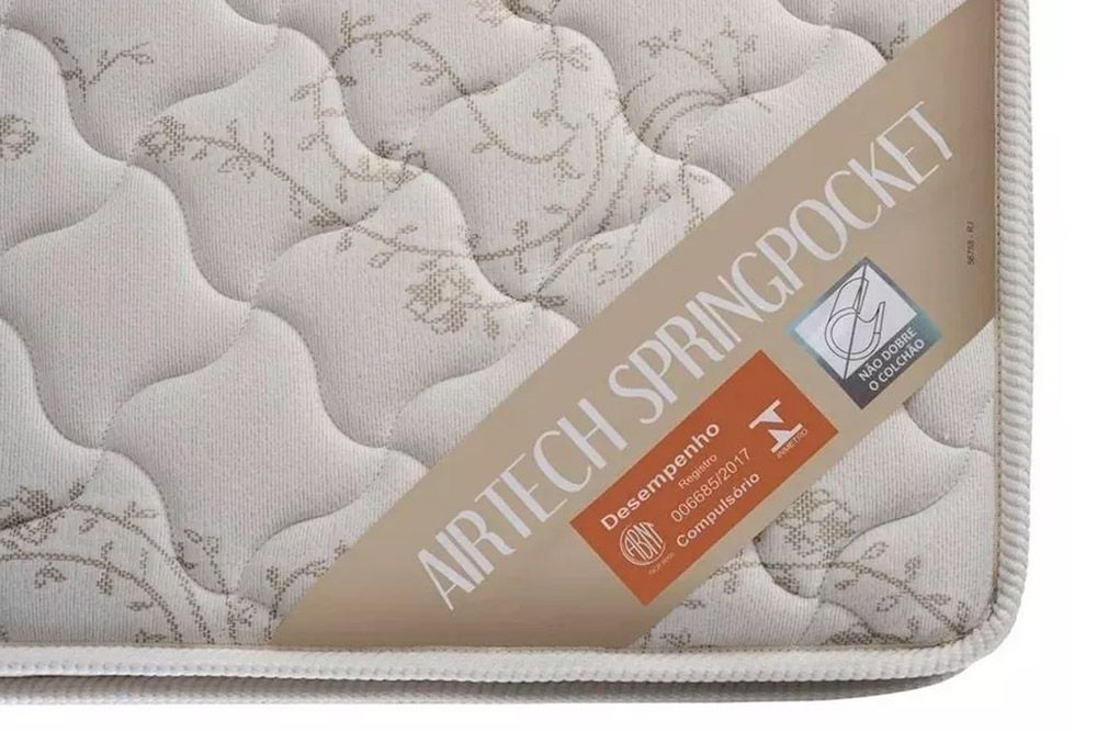 Colchão Airtech Springpocket Ortobom | Solteiro, Casal e Queen | Molas Ensacadas