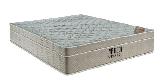 Colchão Airtech Springpocket Ortobom | Solteiro, Casal e Queen | Molas Ensacadas