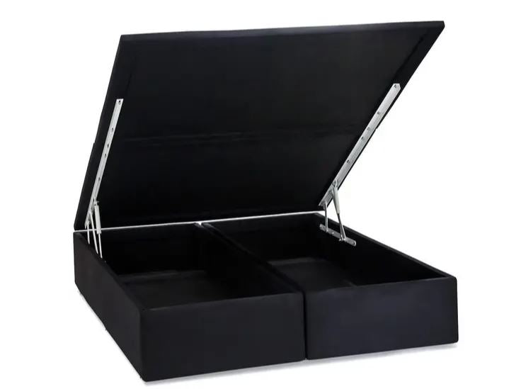 Base Sommier Baú Physical Ortobom | Solteiro, Casal e Queen | Madeira Tratada e Revestimento em Poliéster